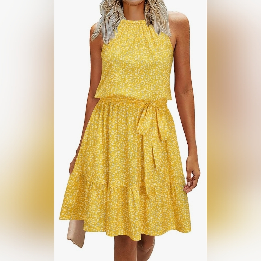 NEW Womens 2025 Summer Dress Halter Wedding Guest Casual Beach Vacation Out!